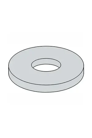1/4" x 2" Fender Washer - .285" I.D. - .047/.08" Thick - Steel - Zinc Plated - Grade 2 - Pkg of 100 Deal