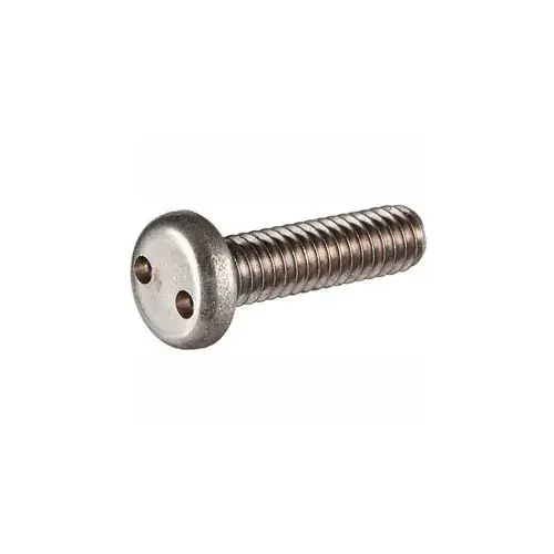 Free Returns 1/4-20 x 1-1/2" Security Machine Screw - Pan Spanner Head - 18-8 Stainless Steel - FT - UNC - 100 Pk