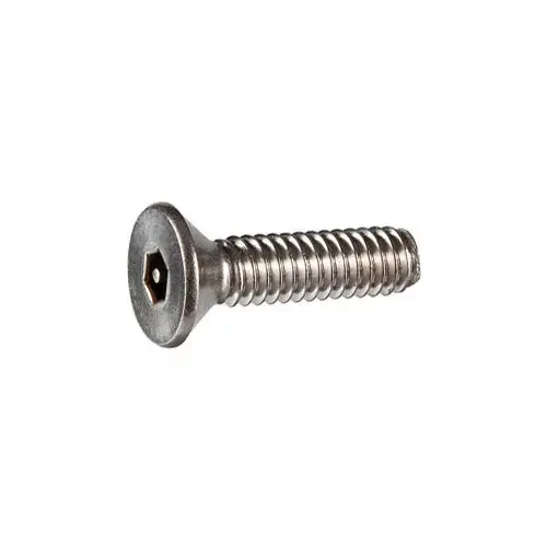 5/16-18 x 1" Security Machine Screw - Flat Hex Socket Head - Alloy Steel - Black Oxide - FT - 100 Pk Limited Offer
