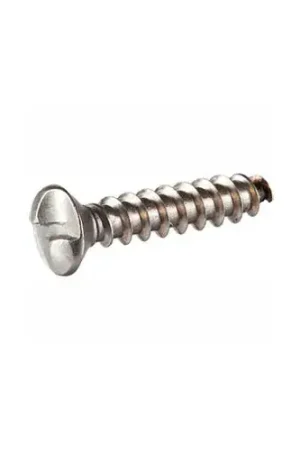 10 x 1" Security Sheet Metal Screw - Oval One-Way Head - 18-8 Stainless Steel - FT - USA - 100 Pk Fresh Stock