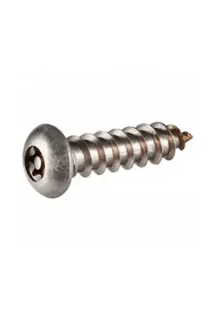 Price Cut 10AB x 3/4" Security Sheet Metal Screw - Button Torx Head - 302HQ Stainless Steel - USA - 100 Pk