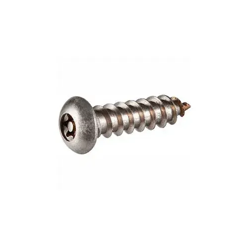 Shop Now 8AB x 1-1/4" Security Sheet Metal Screw - Button Torx Head - 302HQ Stainless Steel - USA - 100 Pk