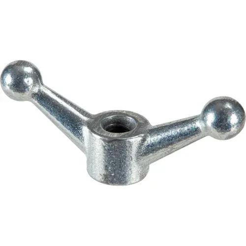 Hot Deal 1/2-13 Wing Nut - 4-1/2" Wide - 1-1/8" Base Dia. - Ductile Iron - Zinc - USA - Pkg of 25