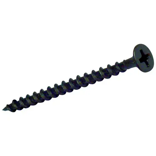 8 x 3" Drywall Screw - Phillips Bugle Head - Steel - Black Phosphate - Sharp Point - Pkg of 1000 Brand New