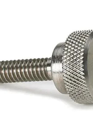 Top Pick Precision Thumb Screw w/ Shoulder - 6-32 - 3/8" Thread - 7/16" Head Dia. - Stainless - Pkg of 5