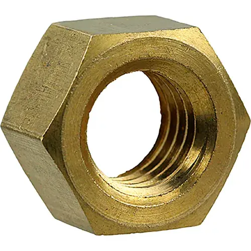 Same Day Shipping L.H.Dottie® Machine Screw Hex Nut, Solid Brass, 12-24, 100 Pack