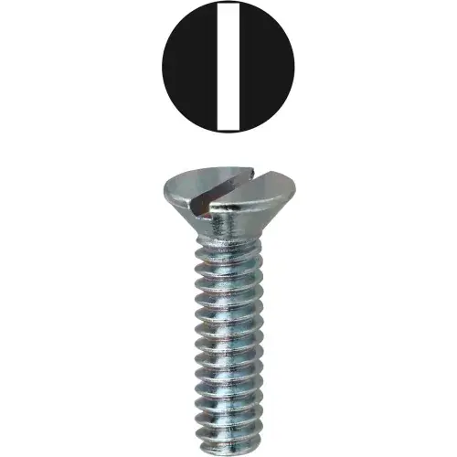Reduced Price L.H.Dottie® Slotted Flat Head Machine Screw, 1/4"-20 x 2-1/2", 100 Pack