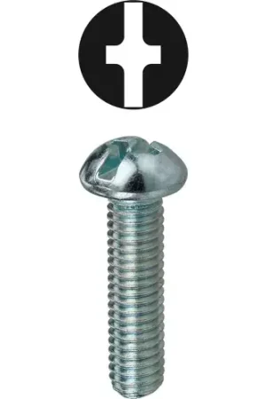 Trusted Brand L.H.Dottie® Head Machine Screw Kit, Round, Phillips/Slotted, 10"-32", Assorted