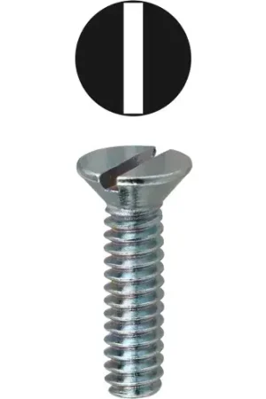 L.H.Dottie® Slotted Flat Head Machine Screw, 8-32 x 3/8", 100 Pack Price Cut