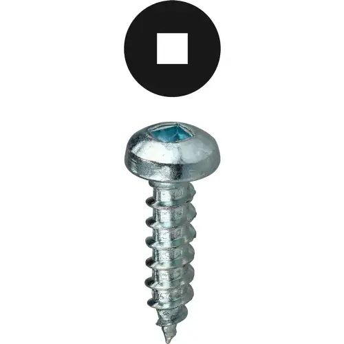 L.H.Dottie® Sheet Metal Screw, Square Pan Head, Carbon Steel, 8 x 2", 100 Pack Affordable