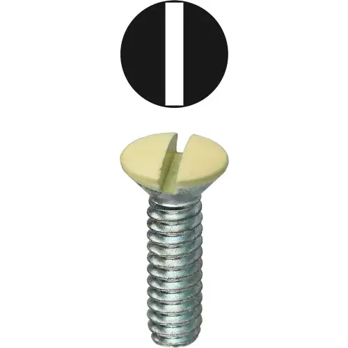 L.H.Dottie® Oval Head Wall Plate Screw, Slotted, Almond, 6-32 x 5/16", 100 Pack Weekend Sale