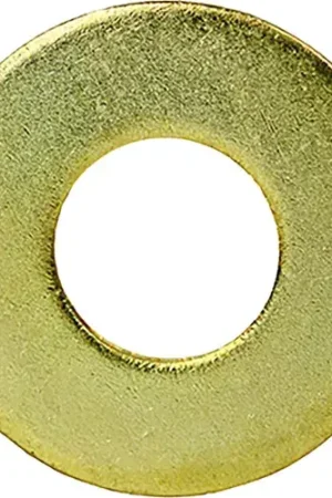 Authentic L.H.Dottie® Flat Washer, Brass, 0-3/16" I.D, 0-3/8" O.D, 8, 100 Pack