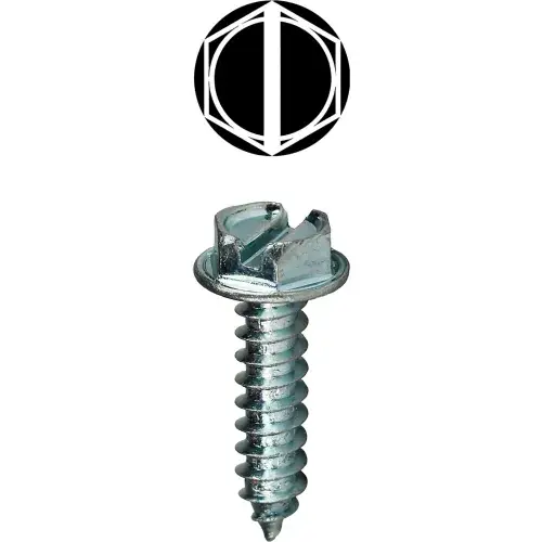 Affordable L.H.Dottie® Sheet Metal Screw, Phillips/Slotted, Hex Washer Head, 6 x 3/4", 100 Pack