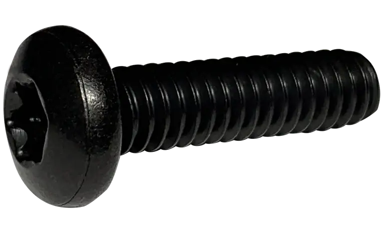 6-32 X 3/16" Machine Screws Pan Head Six Lobe Drive Steel Black Zinc (10000/Pkg.) Today Only