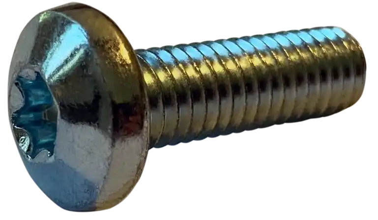 10-32 X 3/8" Machine Screws Pan Head Six Lobe Drive Steel Zinc Plated (8000/Pkg.) Premium