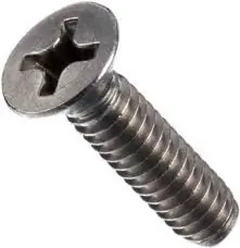 10-32 X 1" Machine Screws Flat Head Phillips Drive 316 Stainless Steel (100/Pkg.) Authentic