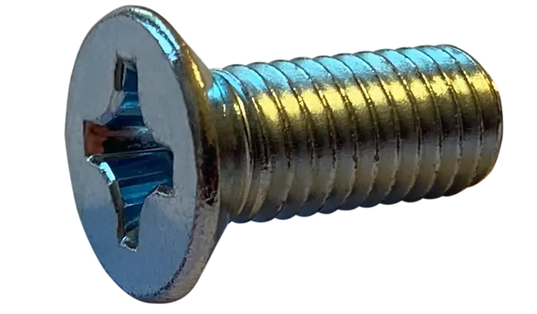 Holiday Sale M6-1 X 10mm Machine Screws Flat Head Phillips Drive Steel Zinc Plated (1500/Pkg.)