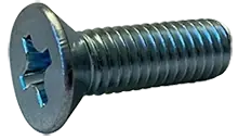 Grab Now 8-32 X 1/4" Machine Screws 100 Degree Flat Head Phillips Drive Steel Zinc Plated (10000/Pkg.)