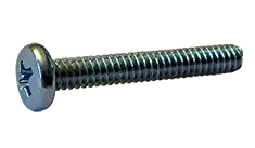 M2.5-0.45 X 20mm Machine Screws Pan Head Phillips Drive Steel Zinc Plated (1000/Pkg.) Best Seller