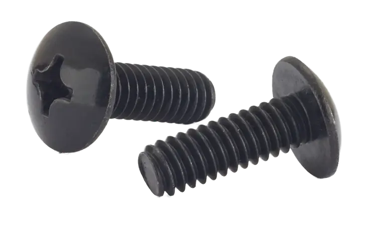 Factory Price 8-32 X 3/4" Machine Screws Truss Head Phillips Drive 18/8 Stainless Steel Black Oxide (3000/Pkg.)