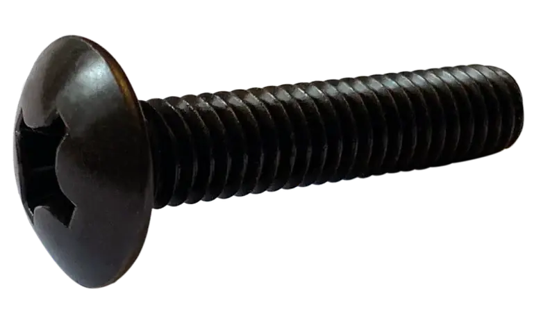 Reduced Price 10-24 X 1/2" Machine Screws Truss Head Phillips Drive Steel Black Zinc (7000/Pkg.)