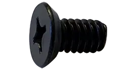 Low Price 6-32 X 3/8" Machine Screws Undercut Flat Head Phillips Drive 18/8 Stainless Steel Black Oxide (6000/Pkg.)