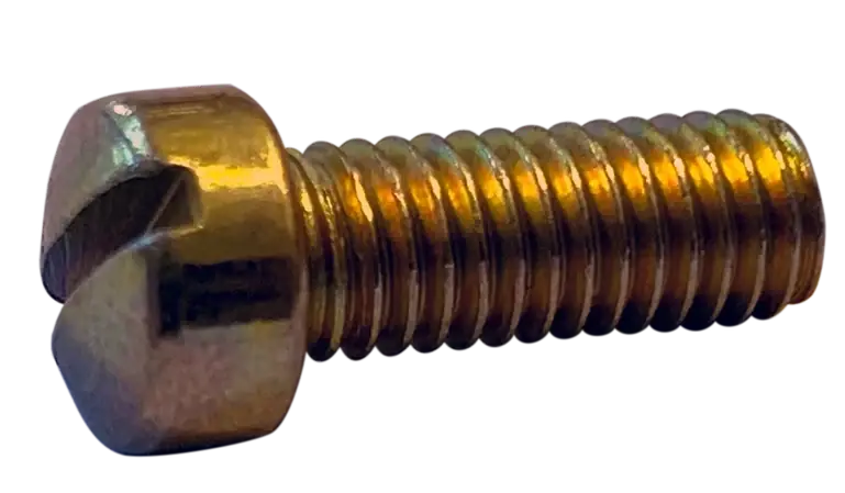 Price Cut 12-24 X 3/4" Machine Screws Indented Hex Head Slotted Drive Steel Zinc Plated (4000/Pkg.)