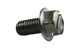 5/16"-18 X 3" Machine Screws Indented Hex Head Slotted Drive Steel Zinc Plated (500/Pkg.) Final Sale