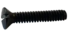 Budget 6-32 X 3/4" Machine Screws Oval Head Slotted Drive Steel Black Oxide (10000/Pkg.)