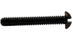 Weekend Sale 4-40 X 5/8" Machine Screws Round Head Slotted Drive Steel Black Zinc (10000/Pkg.)