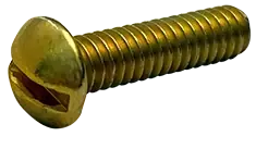 Bargain 6-32 X 3/4" Machine Screws Round Head Slotted Drive Steel Zinc Yellow (10000/Pkg.)