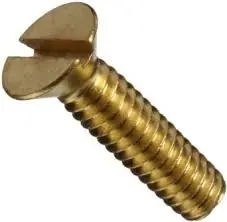 4-40 X 3/8" Machine Screws Flat Head Slotted Drive Brass (100/Pkg.) Trusted Brand
