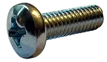 M6-1 X 50mm Machine Screws Pan Head Phillips Drive Steel Zinc Plated (600/Pkg.) Affordable