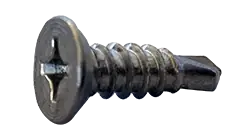 14 X 2-1/4" Self-Drilling Screws Flat Head Phillips Drive Point Type 3 18/8 Stainless Steel (1000/Pkg.) Limited Time