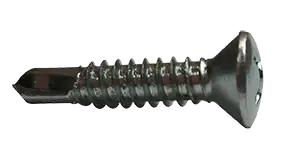 10-16 X 1-1/4" Self-Drilling Screws Oval Head Phillips Drive Point Type 3 Steel Zinc Plated (4000/Pkg.) Fan Favorite