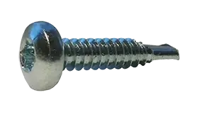 10-16 X 2" Self-Drilling Screws Pan Head Six Lobe Drive 410 Stainless Steel (1000/Pkg.) High Quality