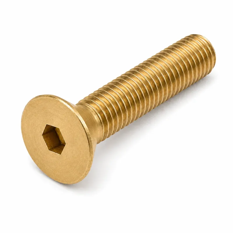 Next Day Delivery 5/8-11 X 2" Socket Cap Screws Flat Head Hex Socket Drive Brass (5 / Pkg.)