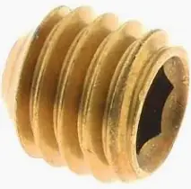 Authentic 3/8-16 X 1/2" Cup Point Socket Set Screws Brass (100 / Pkg.)