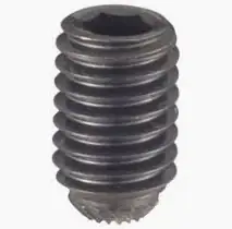 Reduced Price 3/8-24 X 5/16" Knurled Cup Point Socket Set Screws Alloy Steel Black Oxide Fine Thread (100 / Pkg.)