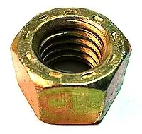 7/8" Lock Nuts L9 Collar Waxed Made in USA Steel Cadmium Yellow (15 / Pkg.) Express Delivery