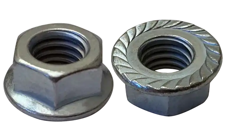 Budget 3/8"-16 Lock Nuts Serrated Flange Steel Zinc Plated (1000 / Pkg.)