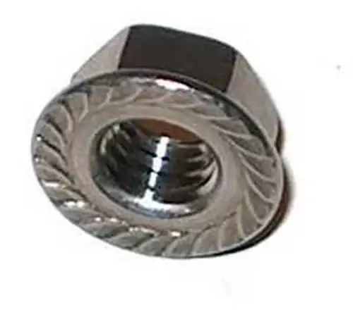 Popular 1/4"-20 Lock Nuts Serrated Flange 316 Stainless Steel (200 / Pkg.)