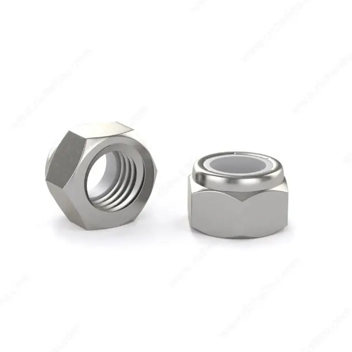4-40 Lock Nuts Nylon Insert Waxed 18/8 Stainless Steel (100 / Pkg.) Express Delivery