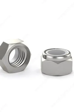 While Supplies Last 5/16"-24 Lock Nuts Nylon Insert Waxed 18/8 Stainless Steel (100 / Pkg.)