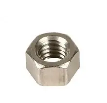 3/8"-24 Hex Jam Nuts 18/8 Stainless Steel Left Hand (100 / Pkg.) Genuine