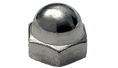 Crafted M8-1.25 Acorn Nuts Crown Head Nylon (100 / Pkg.)