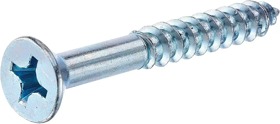 24 X 4-1/2" Wood Screws Phillips Drive Flat Head Steel Zinc Plated (100 / Pkg.) Grab Now