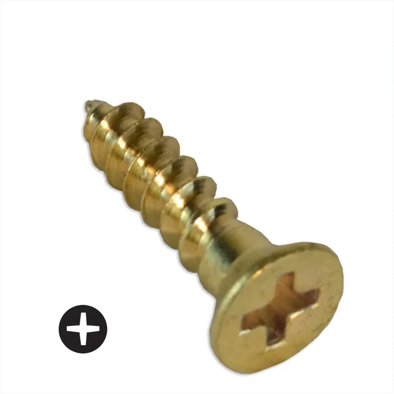 Genuine 10-13 X 3/4" Wood Screws Deep Thread Phillips Drive Flat Head 2/3 Threaded Steel Zinc Plated (4000 / Pkg.)
