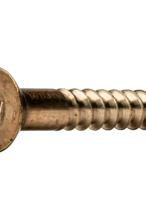 While Supplies Last 4 X 5/8" Wood Screws Square Drive Flat Head Silicon Bronze (100 / Pkg.)
