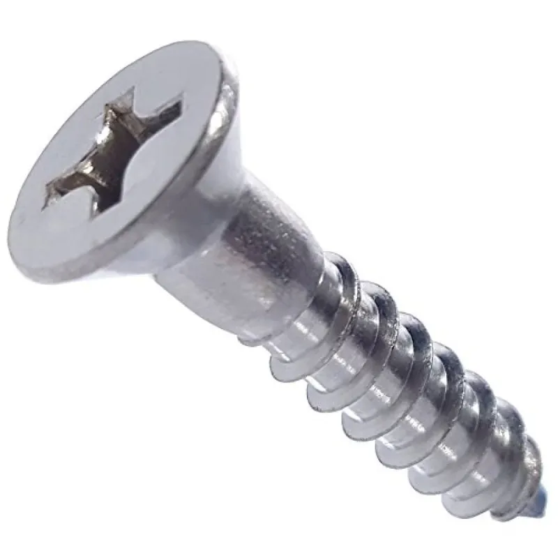 4 X 1/2" Wood Screws Phillips Drive Flat Head 18/8 Stainless Steel (5000 / Pkg.) Reduced Price